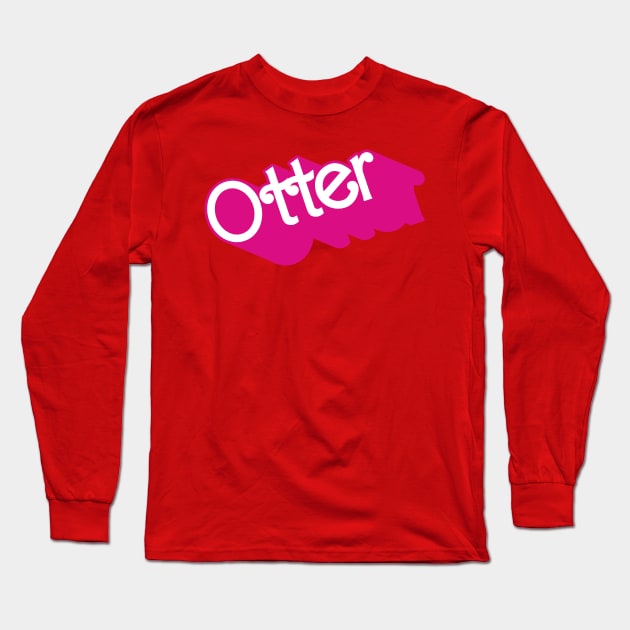 Otter Long Sleeve T-Shirt by byb